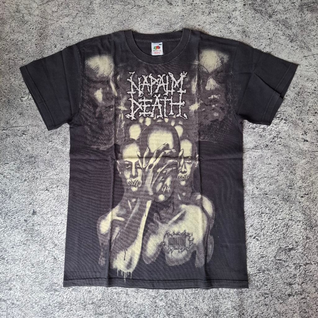 Kaos band NAPALM DEATH aop original merch | Budjangan Kolektif