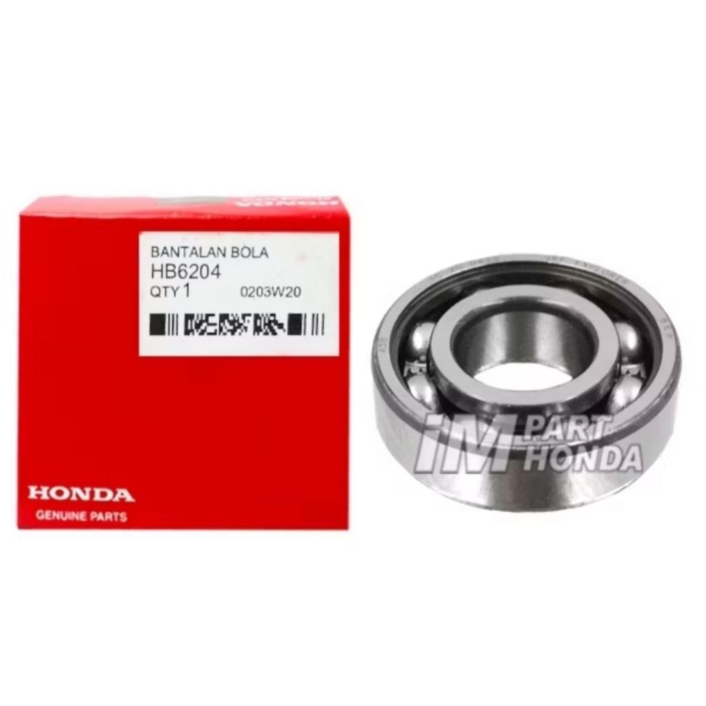 HB6204 Laher Klaher Bearing 6204 As Puly Pulley Genio Beat Led Scoopy K2F Vario Original AhM