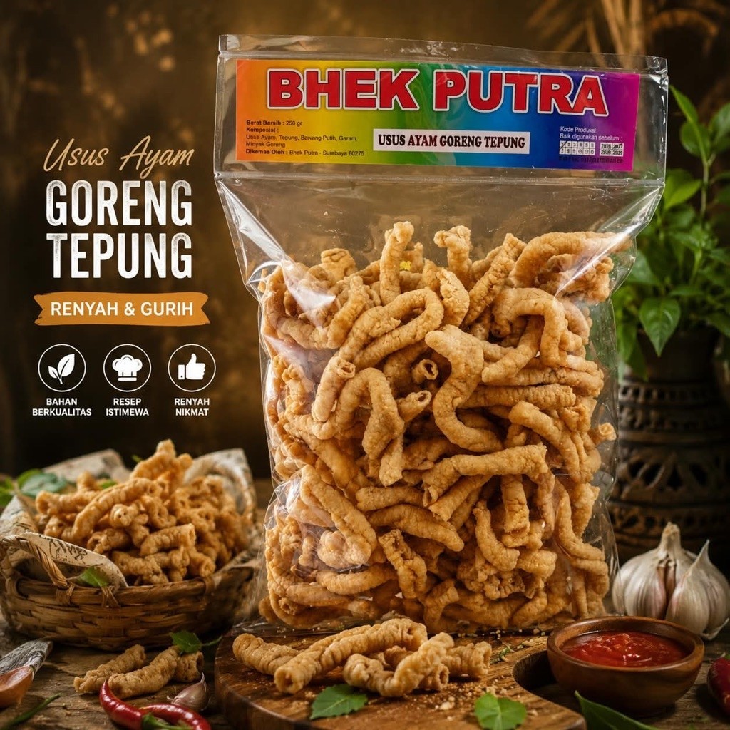 Usus ayam goreng tepung