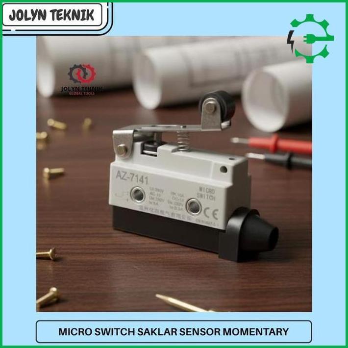 ( Jt) Micro Switch Travel Limit Switch Az-7141 10A Ac-15 Dc-13 Saklar Sensor Waterproof Momentary Li