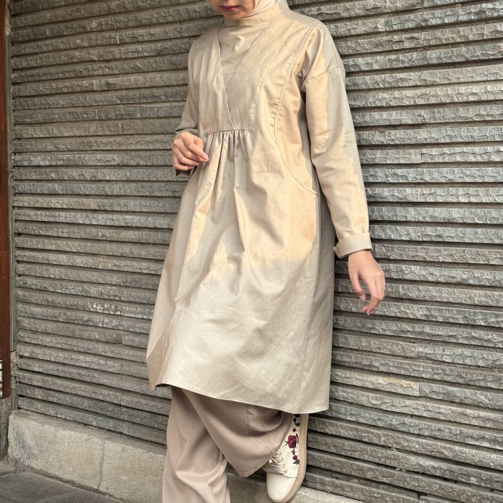 BAJUSAGALAYA - Tunik Kerut Model Silang Dada