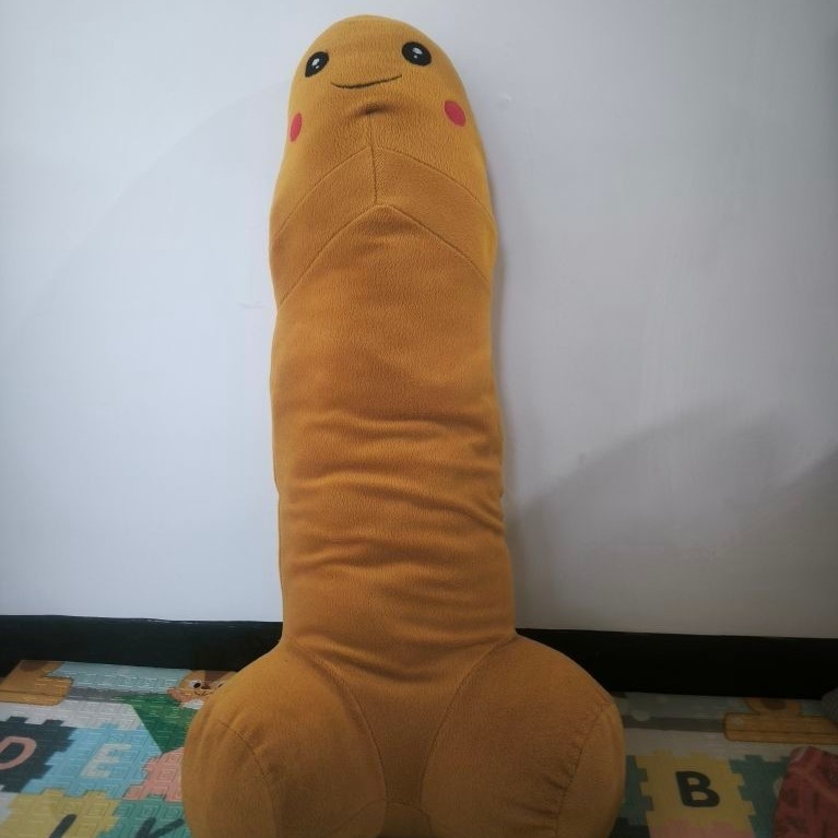 PL Preloved Boneka Guling Peluk Tit Warna Coklat Cocok Buat Kado