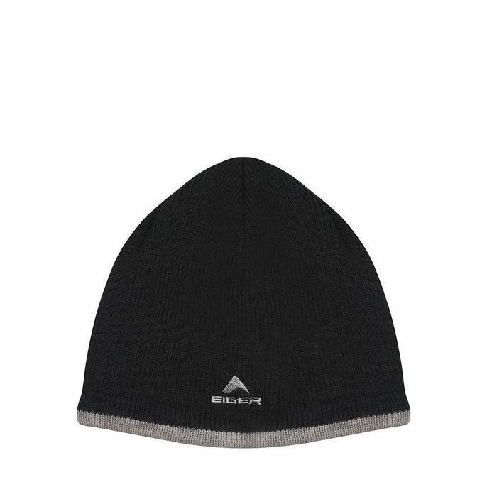 Topi Kupluk Eiger Dickson Beanis Penutup Kepala Pria Outdoor - Black L TAD