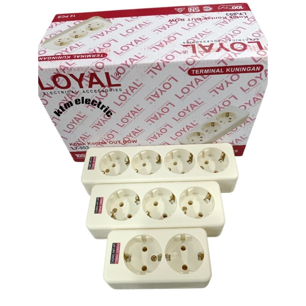 Stopkontak Terminal Arde Loyal 2Lubang/3Lubang/4Lubang Loyal