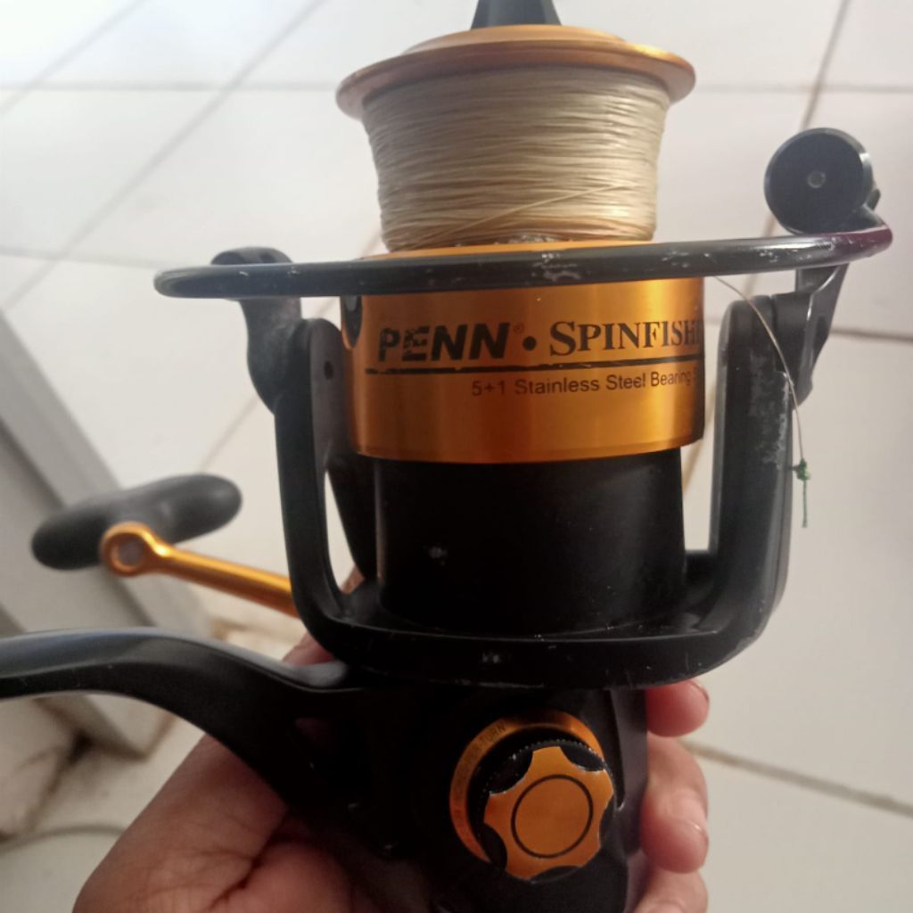 Pancing Bekas 1 Set Joran + Reel PENN Spinfisher Siap Pakai