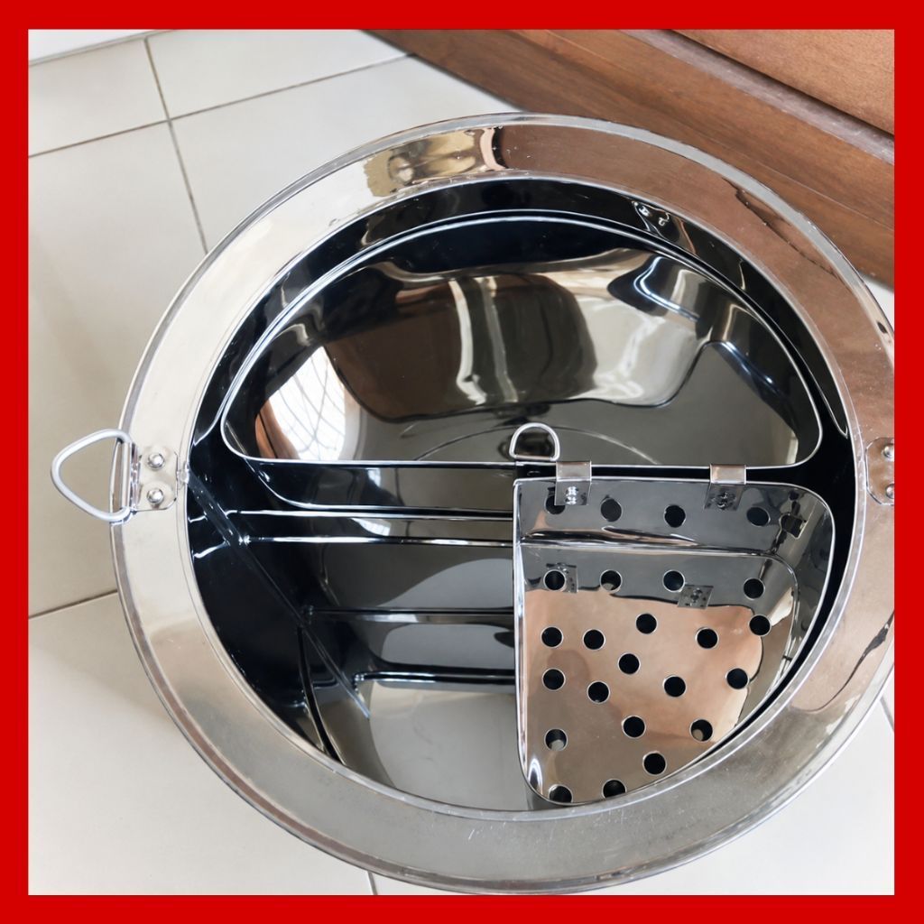dandang mie ayam bakso stainlis sekat anakan/lepas