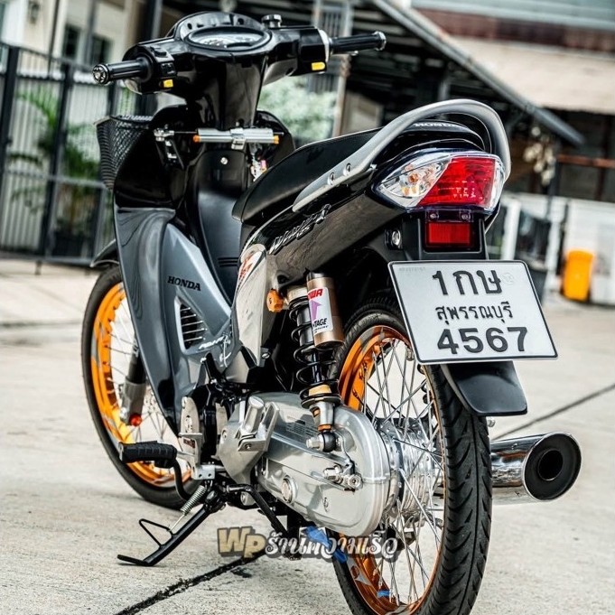 swing arm dkt thailand + cover rantai for wave 110/125