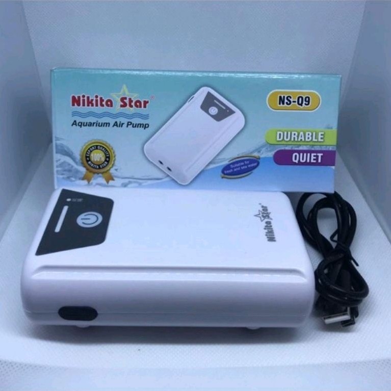 Nikita Star NS-Q9 Aerator USB AC DC 2 Lubang.