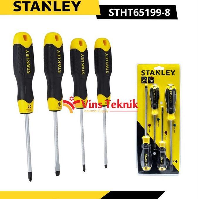 Obeng Plus Minus Set 4Pcs Stanley Obeng Min Plus STHT65199-8