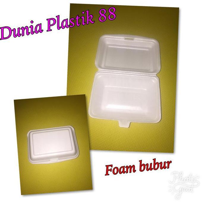 foam bubur / styrofom / sterofoam / sterofom / gabus / box nasi kuning