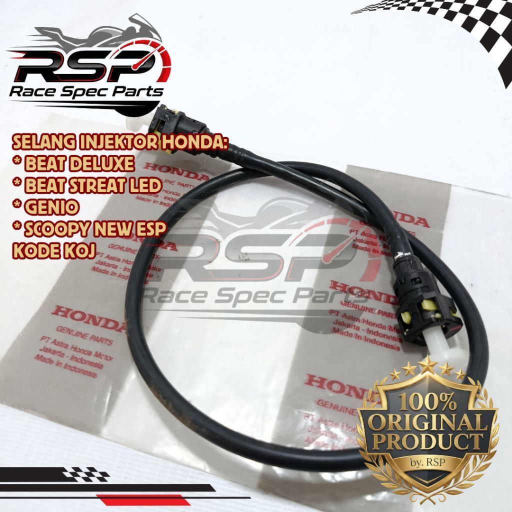 Selang injektor hondaa genio beat deluxe beat streat led scoopy new esp kode koj original