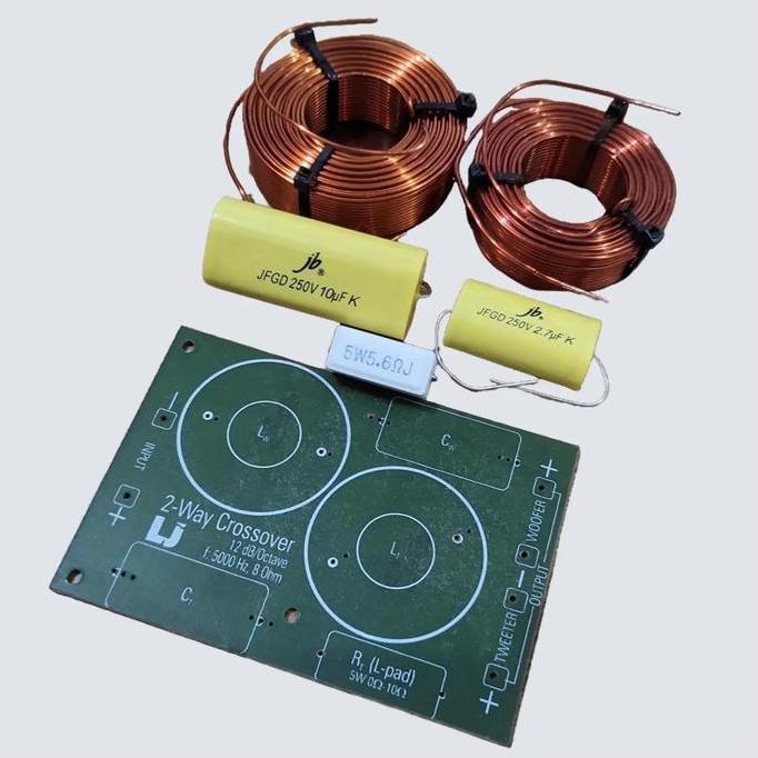 Kit 2 Way Crossover 4 6 8 Ohm Siap Rakit Dan Pilih Impedansi