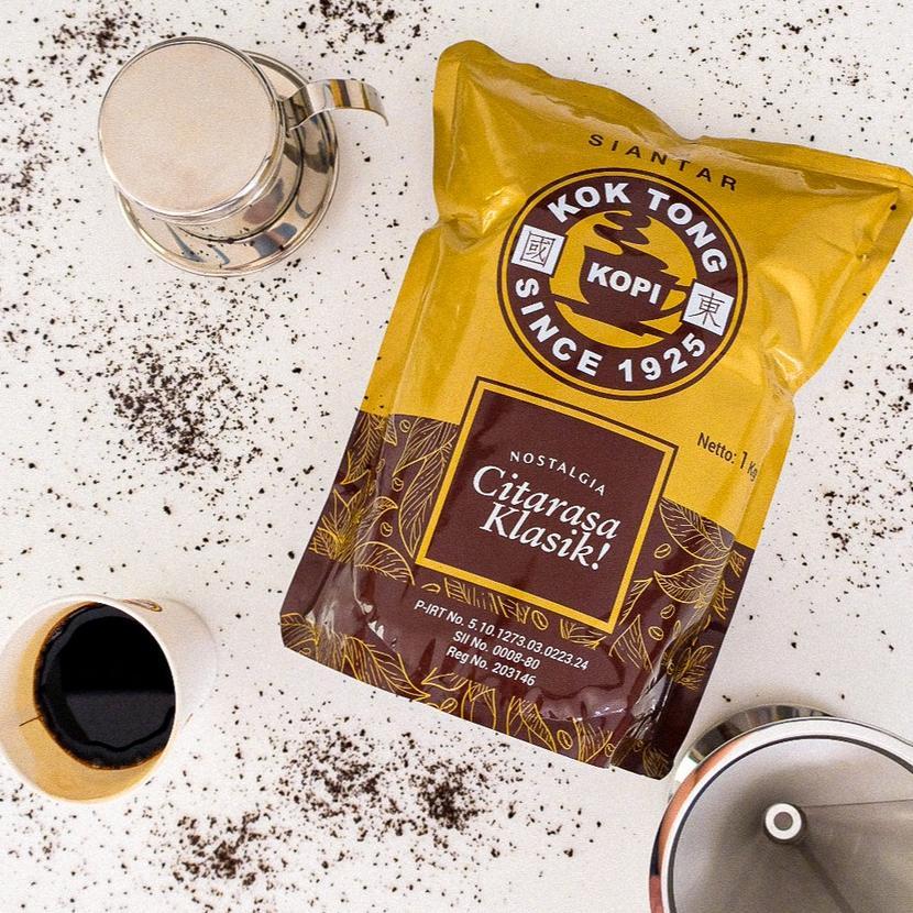 Bubuk Kopi Kok Tong Kasar 1kg Premium Harum Diskon