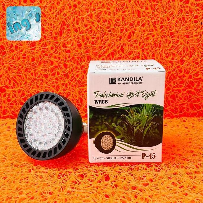Kandila Wrgb P45 45W Led Fitting Paludarium Spot Light (Lampu Untuk Paludarium/Kolam/Aquascape)