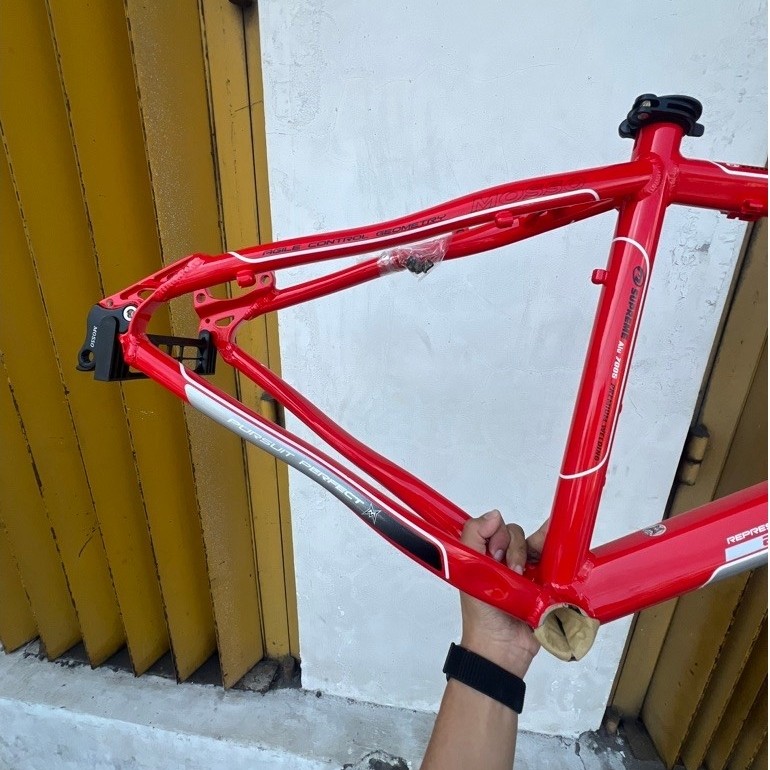 FRAME MTB 26 MOSSO 2613 TRIPLE BUTTED ALLOY PUTIH ORIGINAL TAIWAN DISC