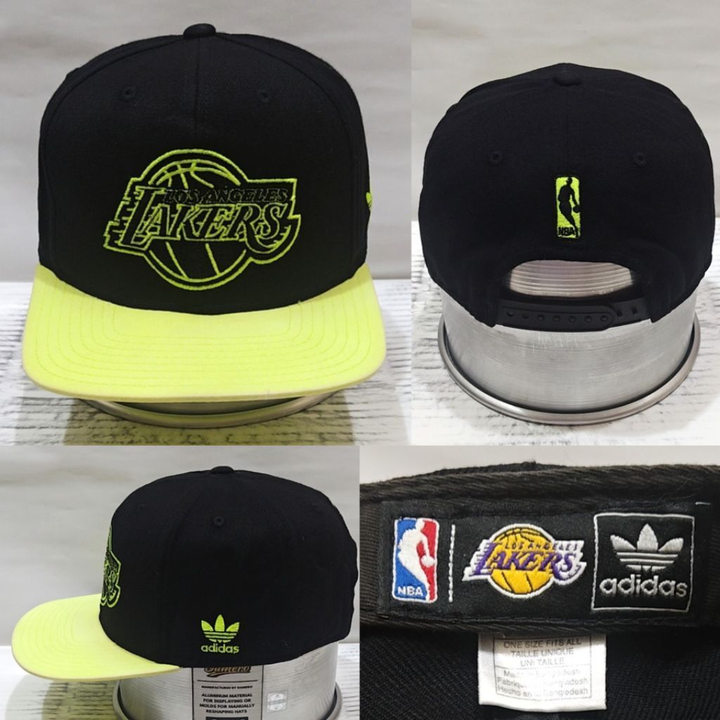 Topi NBA LAKERS x Adidas Trefoil Snapback 2tone Authentic Ori 2nd
