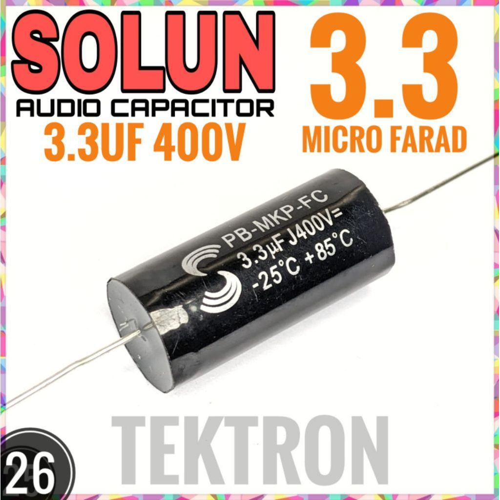 SOLUN 3.3uF 400V MKP Audio Capacitor Xover Audiophile 335 Crossover HPF LPF