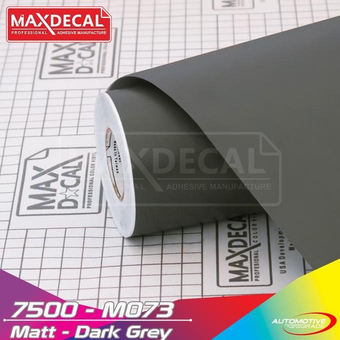 Promo Sticker Dark Grey Abu tua Glossy Doff Maxdecal 7500 G073 M073 permeter Diskon