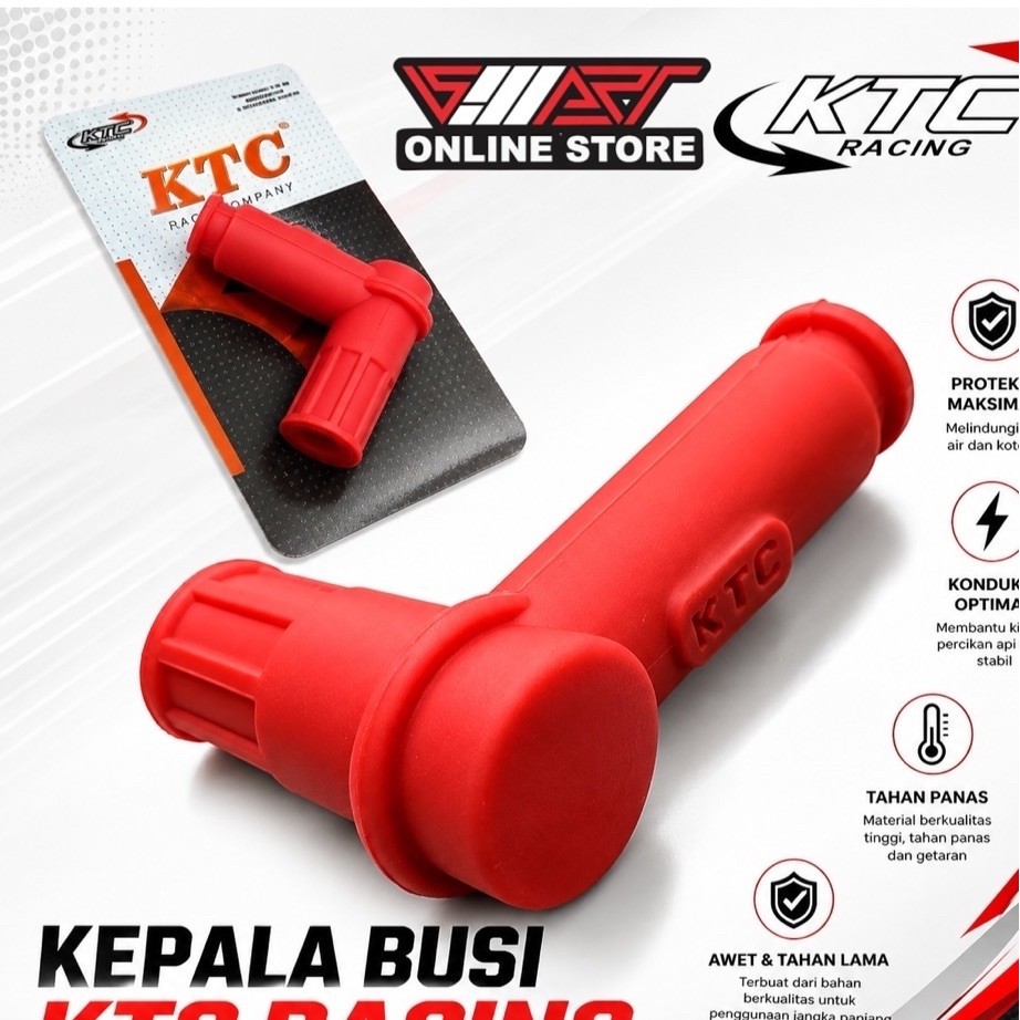 KEPALA BUSI KTC RACING KEPALA BUSI MOTOR