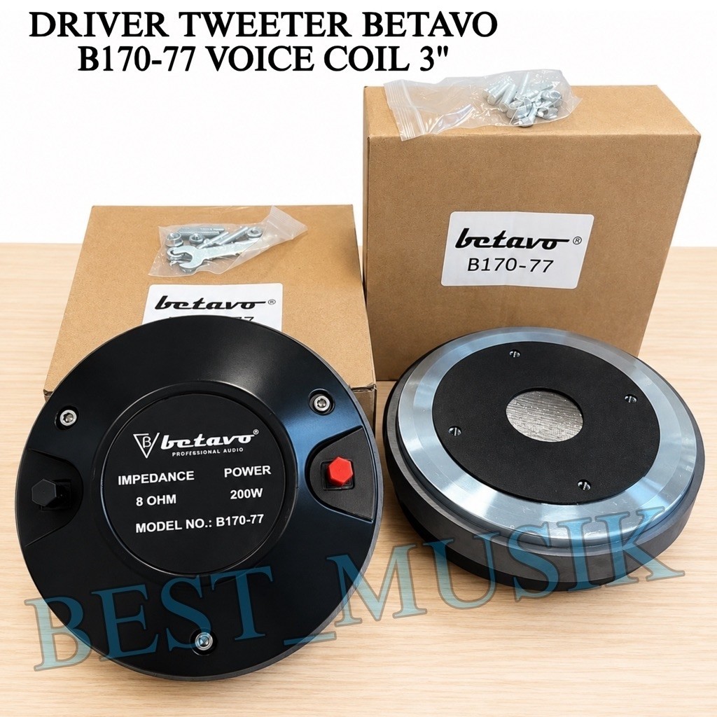 Driver Tweeter Betavo B170-77 Voice Coil 3" Twiter Betavo B170-77 Voice Coil 3 inchi Cocok untuk T24
