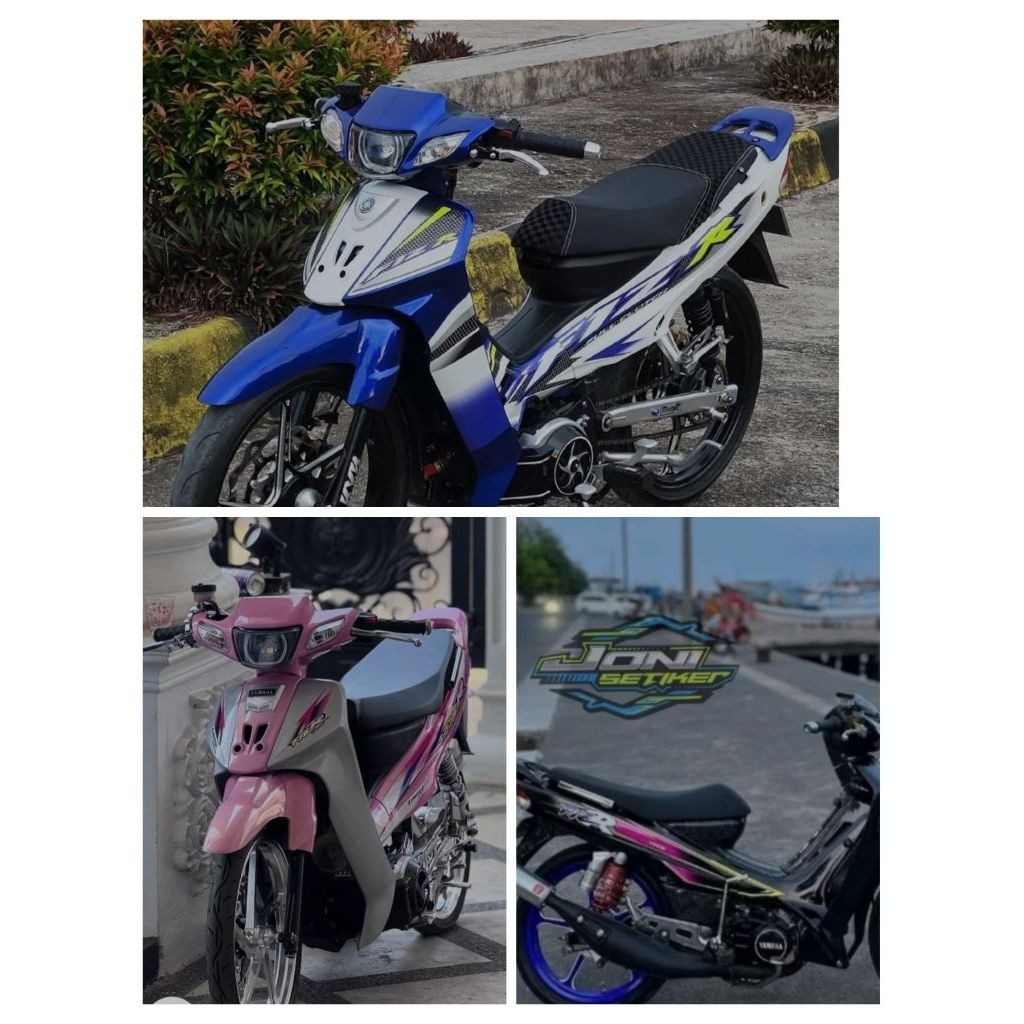 Striping lis sticker standar ORI yamaha fiz r fizr 1996 1997 1998 hitam lis pink stiker fiz