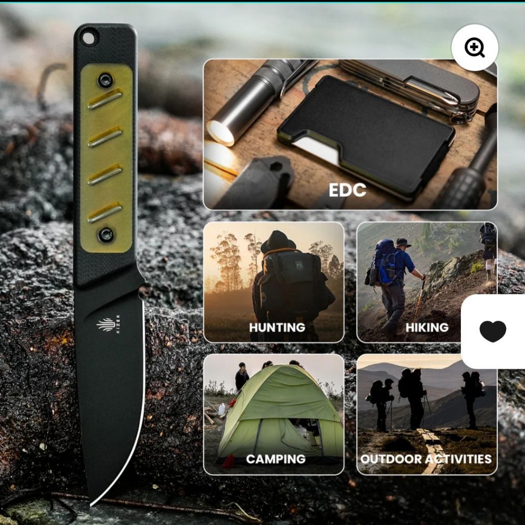 Knife Kizer Smolt Bukan Kershaw Schrade Gerber Sog Kabar Ontario Crkt