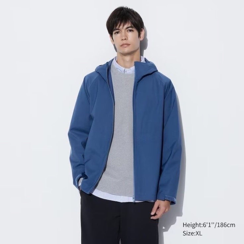 (HARGA NET / PAS) UNIQLO BLOCKTECH JAKET SIZE M-L USED LIKE A NEW / UNIQLO PARKA / UNIQLO POCKETABLE