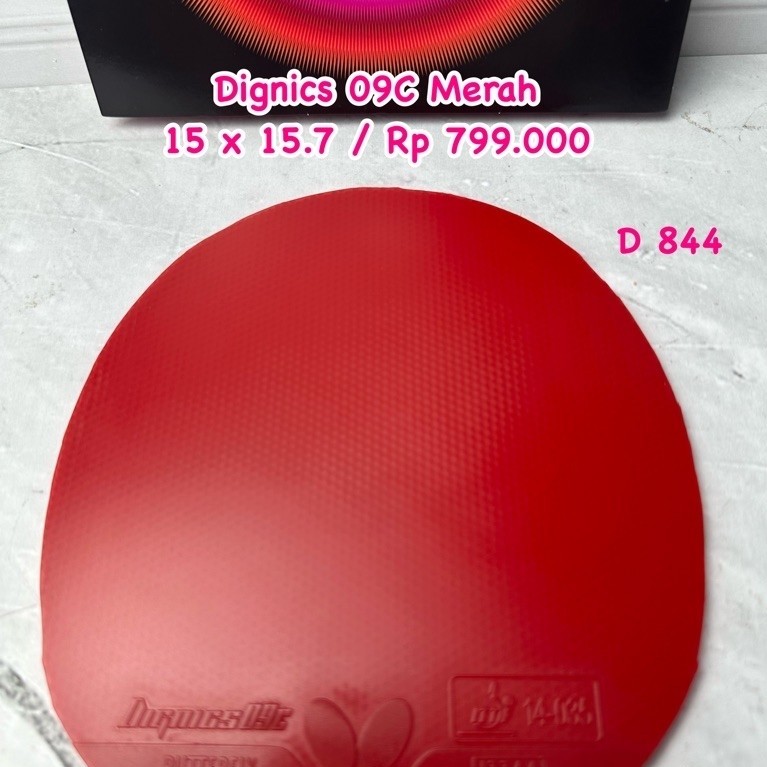 SECOND KARET BET BAT BLADE BAD TENIS MEJA PINGPONG DIGNICS 09C MERAH ORIGINAL MARKET JEPANG