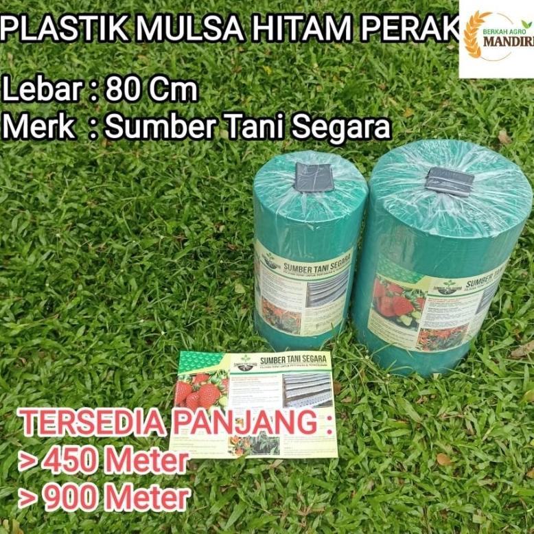 PLASTIK MULSA HITAM PERAK LEBAR 80 CM TANI LESTARI Diskon