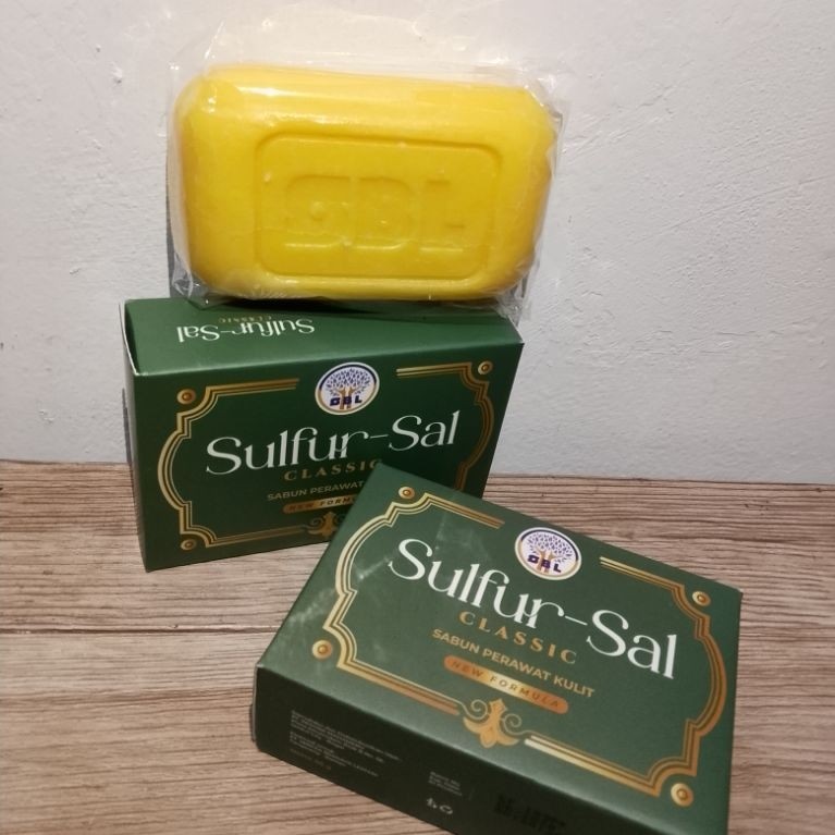 Sulfur_sal Classic Sabun Perawat Kulit New Formula sabun batang kuning