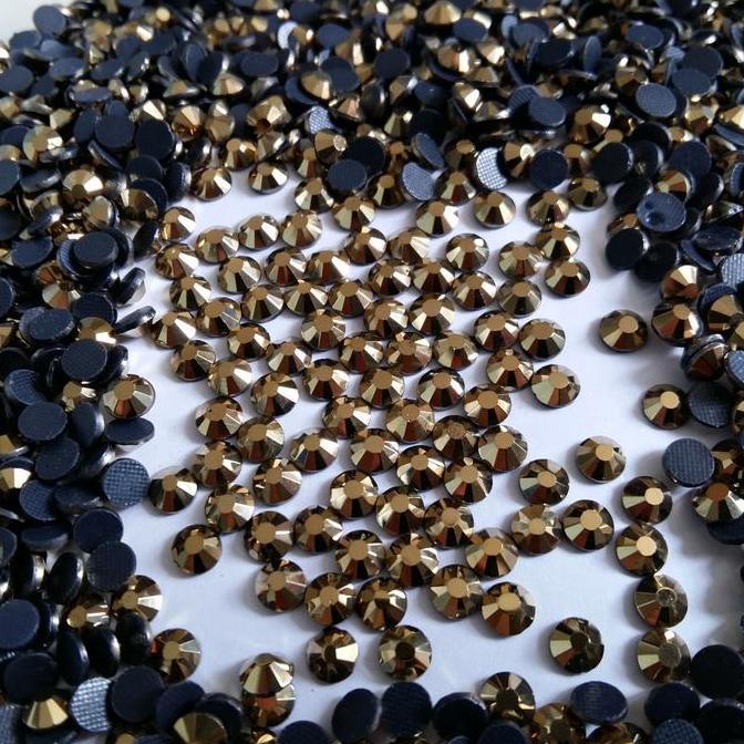 Dmc - Rhinestone Hotfix - Gold Hematite - Size: Ss10
