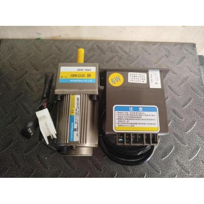 Ac Motor Gearbox  220V 6W  Variable Speed Control 1 Phase