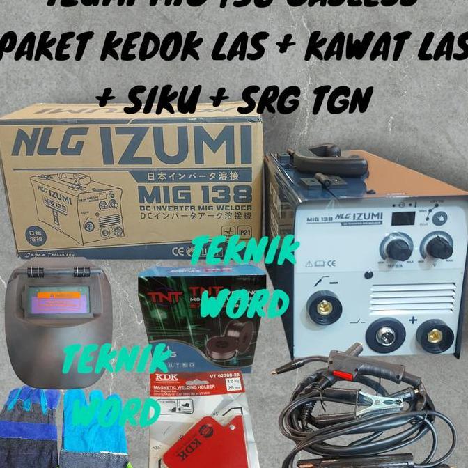 Izumi Mig 138 Mesin Las Izumi Mig 120 A / Inverter Las Izumi Mig 138 120A Gasless
