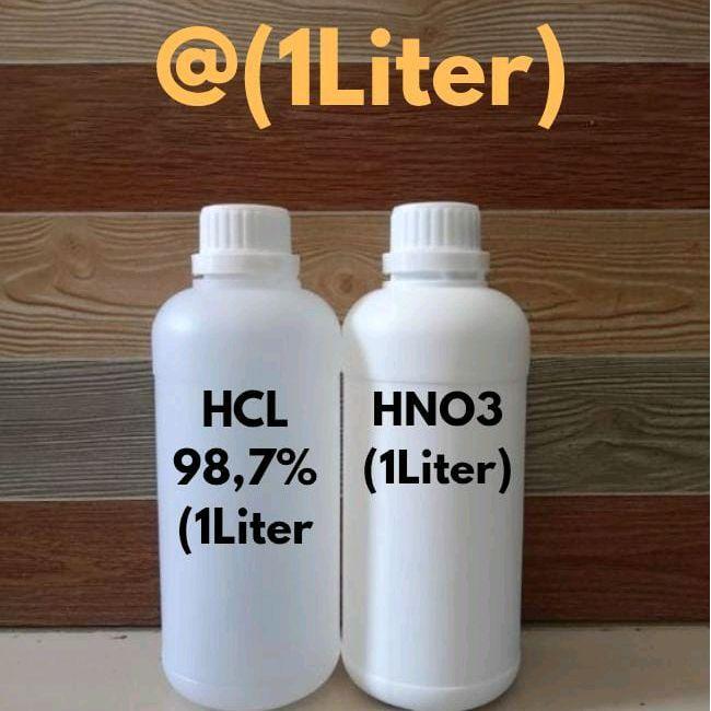Paket Cukim @(1Liter) Kualitas Tinggi - HCL 98,7% & HNO3 1Liter