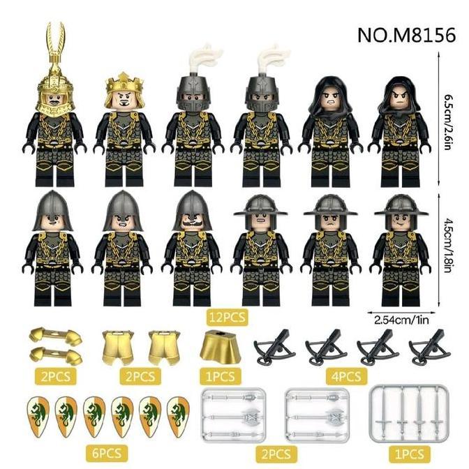 Gondangwisan88 - Mainan Balok Medieval Templar Knight Set