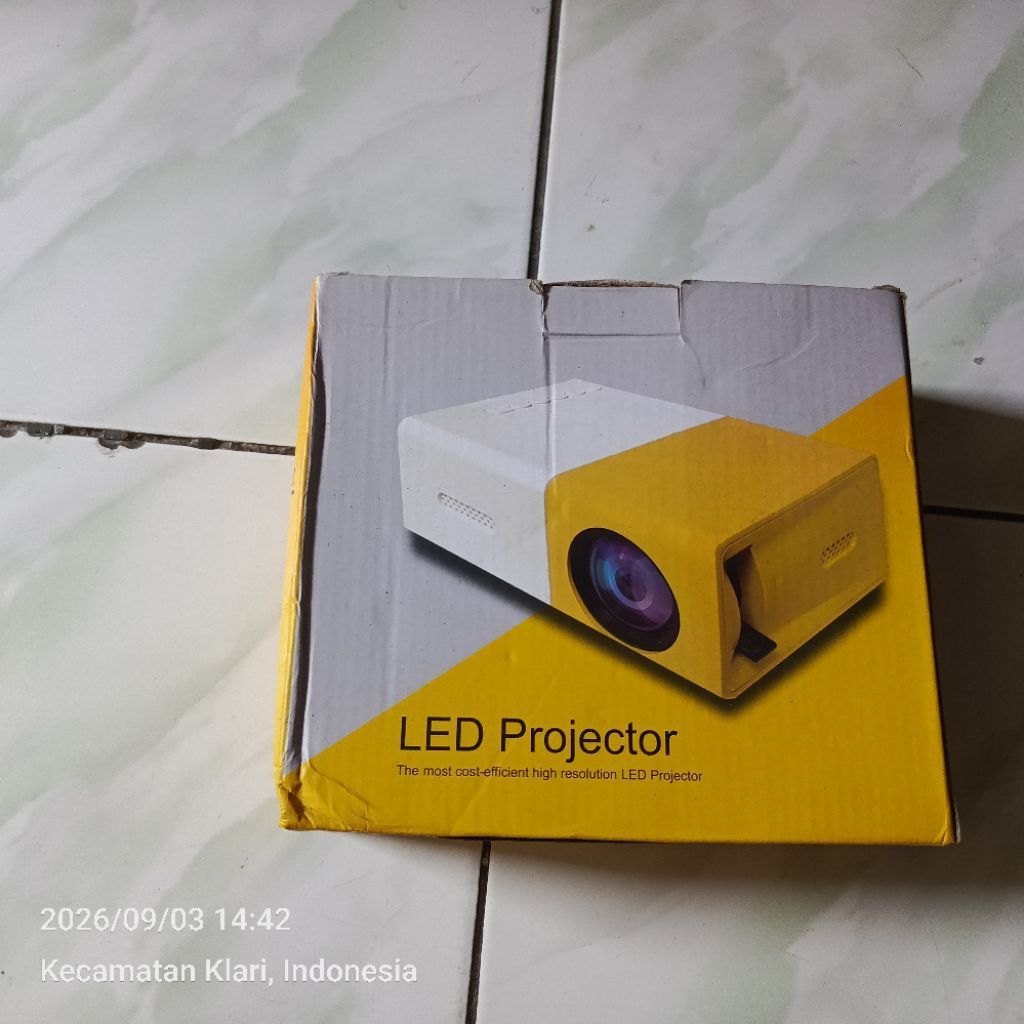 LED Projector Mini Proyektor LED Kuning Putih