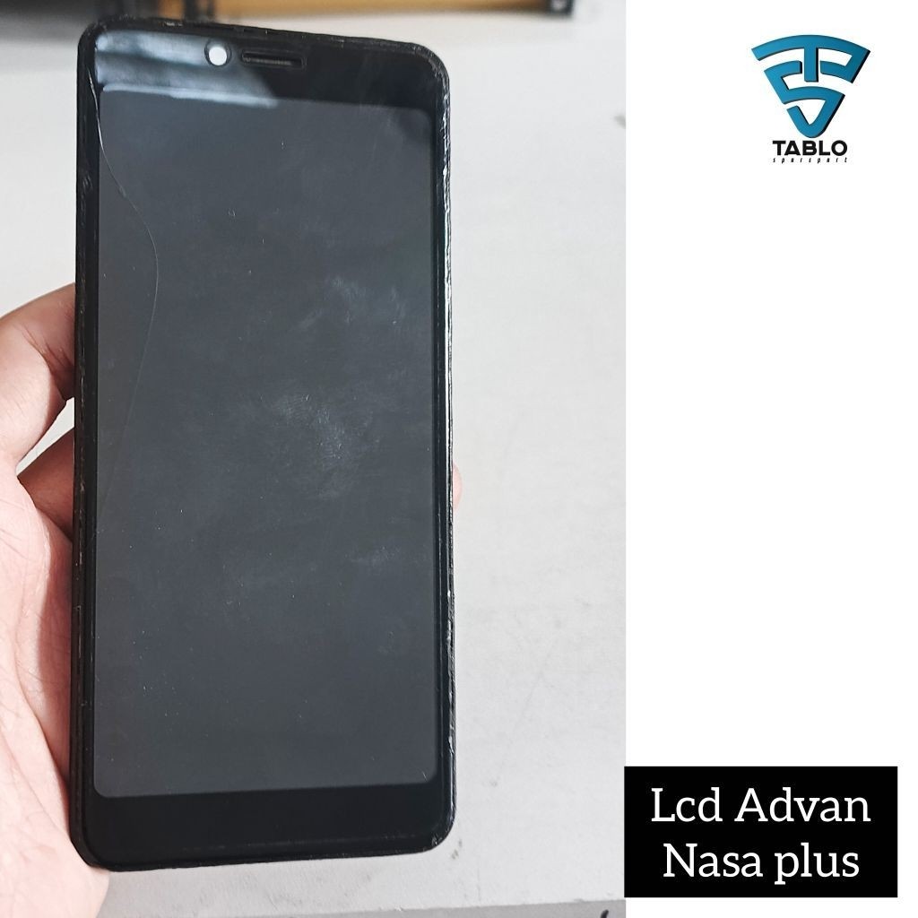 LCD touchscreen frame Advan Nasa plus Retak normal