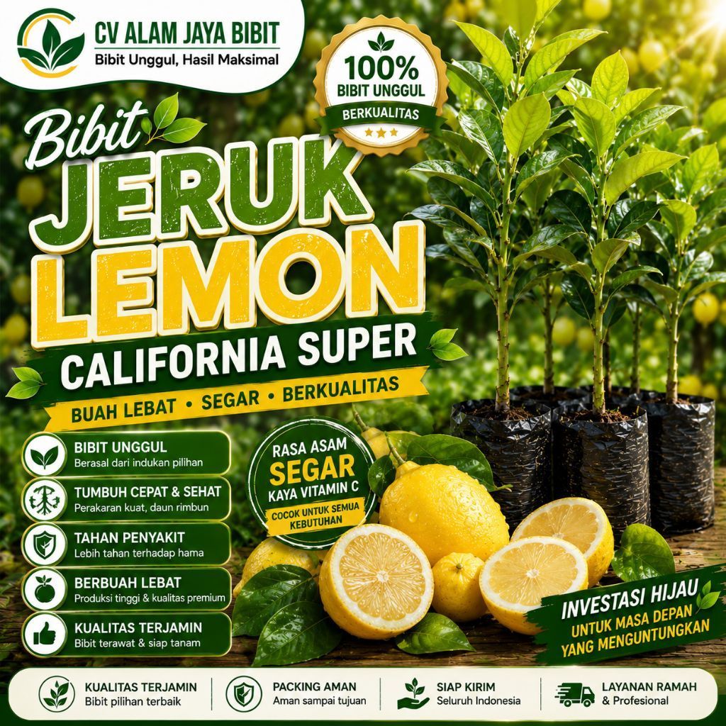 BIBIT JERUK LEMON IMPORT AMERIKA - BIBIT JERUK LEMON CALIFORNIA - BIBIT JERUK LEMON
