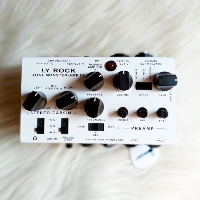 LY Rock Tone Monster Amp DI Simplifier Clone Pedal Efek gitar simulator ampli