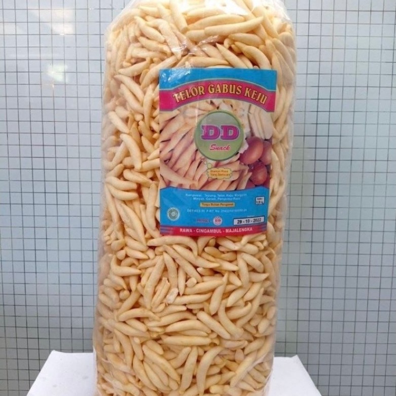 Cemilan Snack Telur Gabus Keju DD 1.8 kg - Renyah, Gurih, Halal