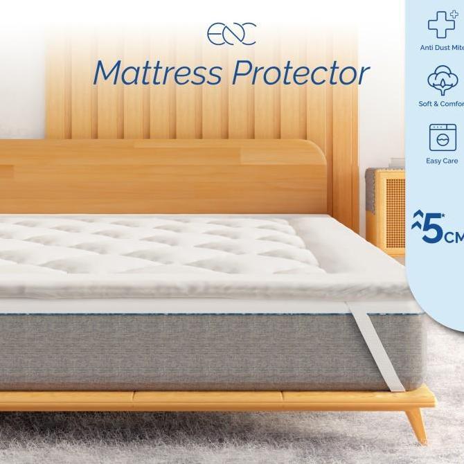 Matras Protector silikon TEBAL 120x200 180x200 pelindung kasur topper