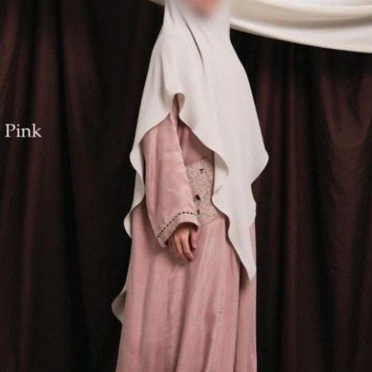 NWT Aafiya Abaya - Hayya Khimar Ivory Burgundy size Reg