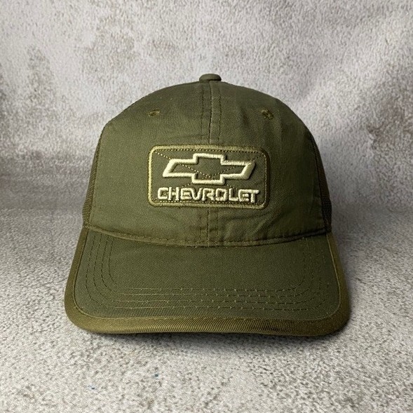 Topi Trucker Chevrolet Green Army