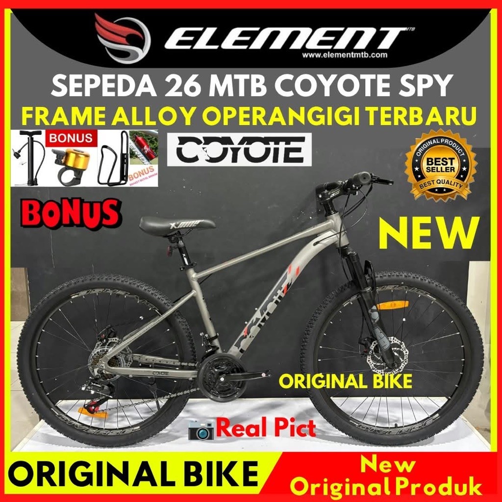 Sepeda Gunung MTB 26 Element Coyote SPY Frame Alloy Terbaru