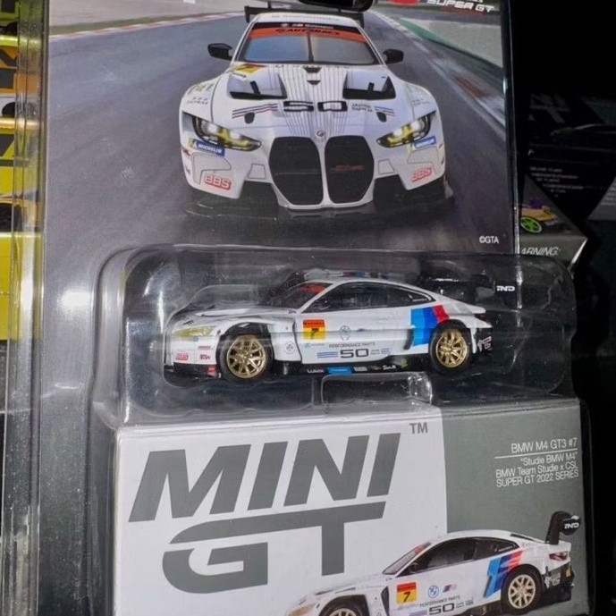 MINI GT BMW M4 GT3 MINI GT 484 BMW M4 GT3 JAPAN CARD EXCLUSIVE