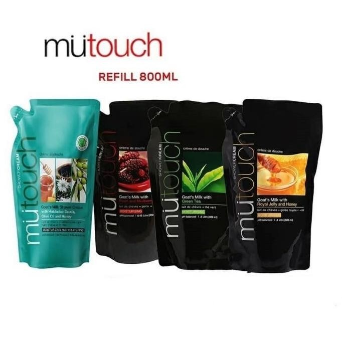 MU TOUCH REFILL SHOWER CREAM 800ML ORIGINAL BPOM - MUTOUCH REFILL