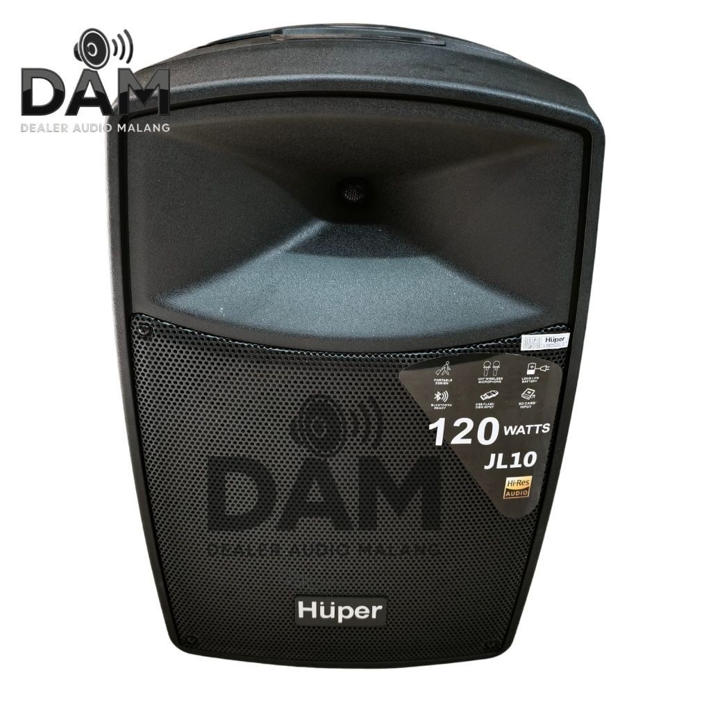 Speaker Portable Karaoke Huper JL - 10 JL10 Origanal Hupper 10 Inch