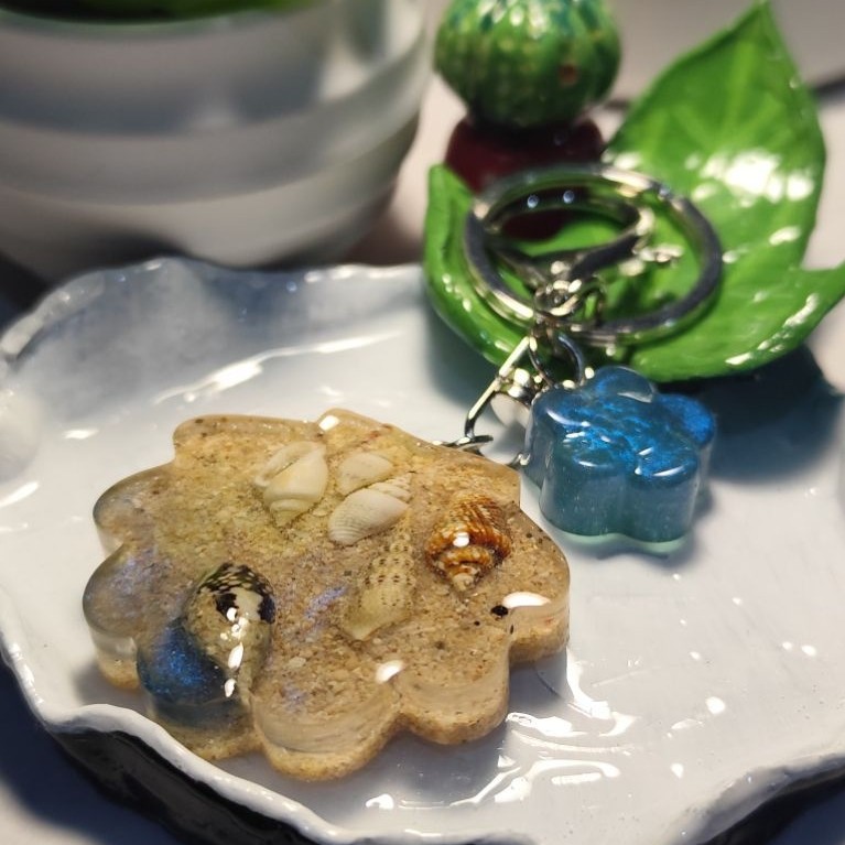 Gantungan Kunci & Tas Resin Alfabet | Custom Huruf A - Z / Angka 0-9 | Keychain Epoxy Resin