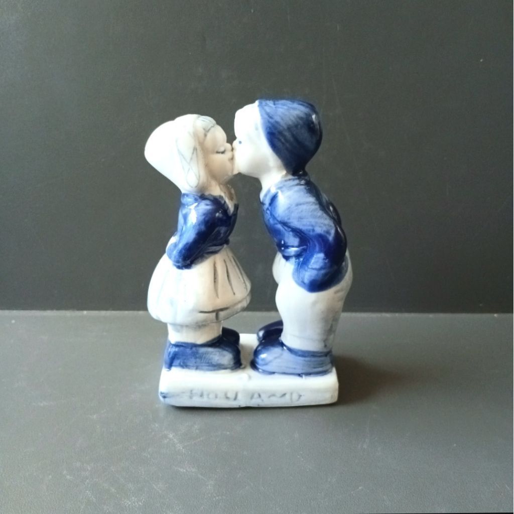patung keramik Delft Holland vintage