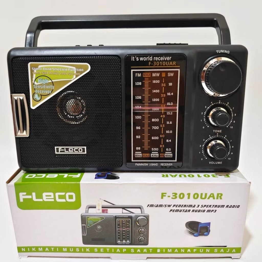RADIO KLASIK ACDC 3 BAND FLECO F-3010UAR - RADIO PORTABLE FLECO 3010
